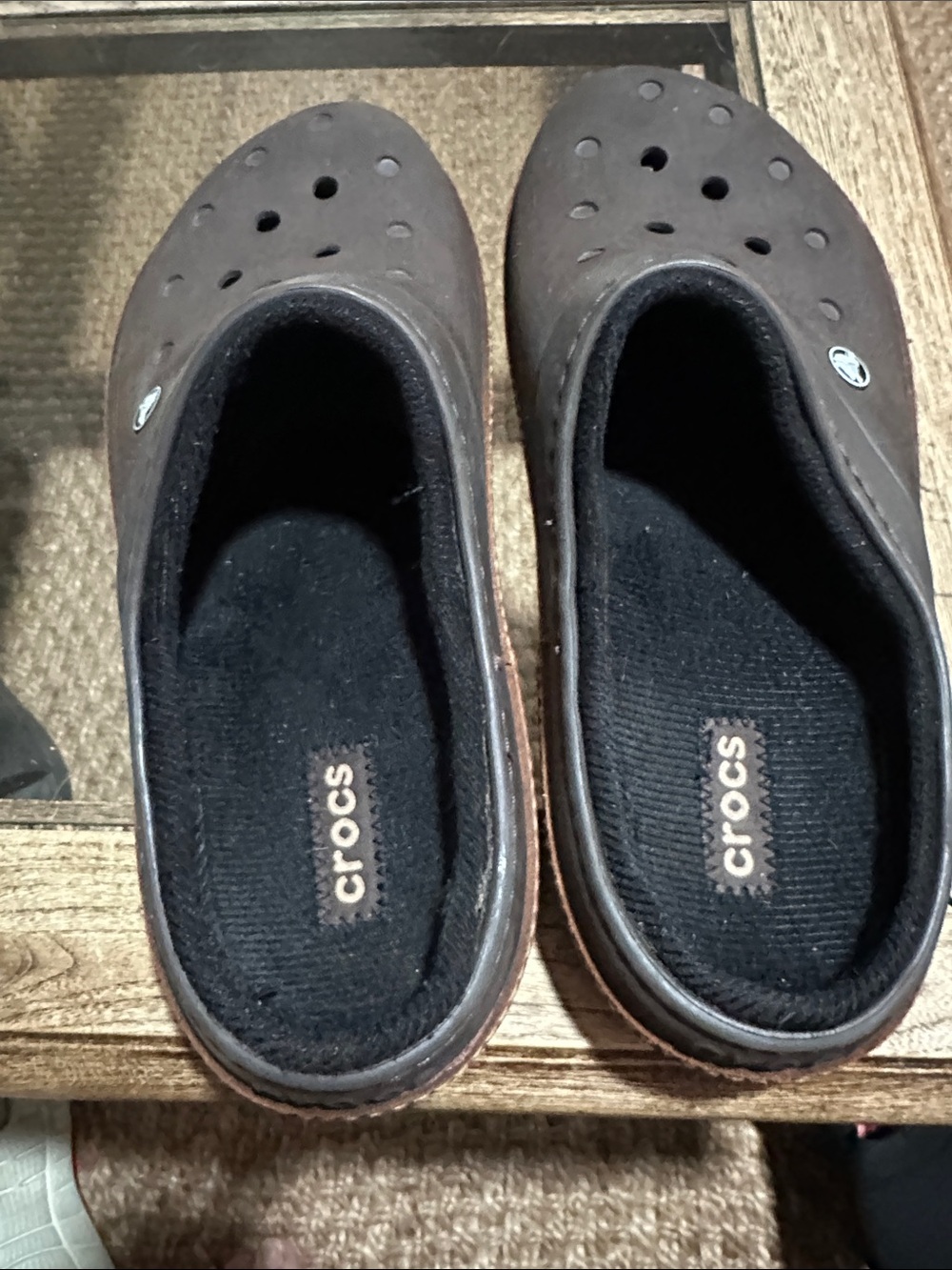 CROCS Men's Classic Clog Mule in Dark Brown - Picture 4 of 5